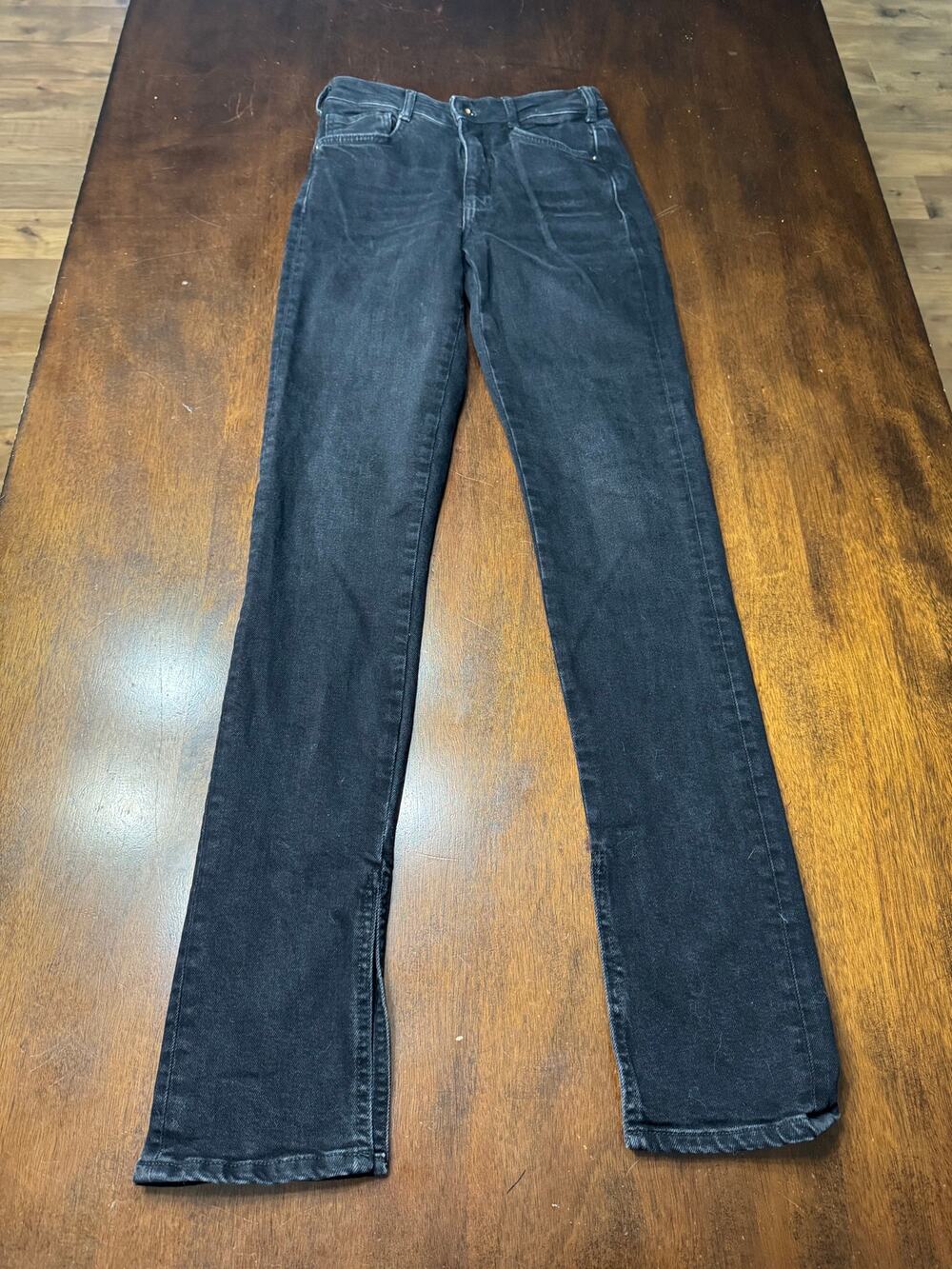 Pilcro by Anthro Women's Straight Leg Jeans with Side Slit